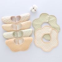 【CC】 Newborn  Baby Color Cotton Warm Saliva Bib Male and Female Feeding Apron