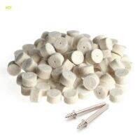 ☊❍✲ WER 100Pcs Wool Felt Polishing Buffing Pad 13mm 2 Shank For Grinding Wheel