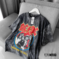 เสื้อวินเทจยุค90 สกีนลายACDC งานป้ายแบรนด์Allday ของแท้ 100%