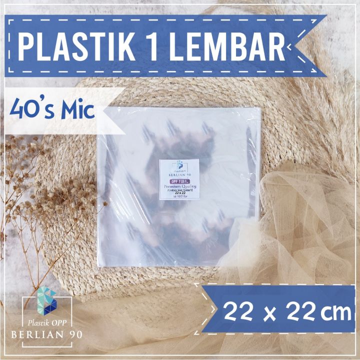 Plastik Opp Lembaran 22 X 22 Cm 40s Micron Plastik One Sheet Isi 100 Lembar Lazada Indonesia 9602