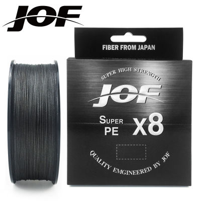 JOF 8 Braided Fishing Line 150M Multifilament PE 4 Strands Fishing Cord 10LB-85LB Strong Japan Technology Orange 7colors