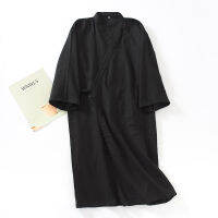 Japanese Style Cotton Kimono Pyjamas Robes Men Women Plus Size Yukata Bathrobe Cardigan Pajamas Couples Sleepwear Gown Homewear