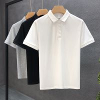 [COD] brand polo mens solid lapel self-cultivation casual bottoming spring and summer top short-sleeved