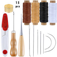 Leather Craft Tools Kit Hand Sewing Stitching Punch Carving Work Leather Groover Kit DIY Stitching Craft Tools Accessories