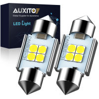 AUXITO หลอดไฟ Led C5W 31มม./36มม./41มม. 3030 Smd แสงสว่างสุดๆอะไหล่สำหรับแผนที่โดมป้ายทะเบียนรถโคมไฟไฟอ่านหนังสือ2ชิ้น