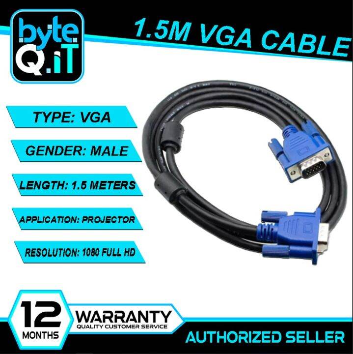 Heavy Duty Vga Cable Meters Full Hd Male To Male Cable Pins Lazada Ph