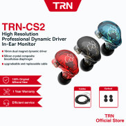 TRN CS2 Hi-FI Earphones 1DD Dynamic HIFI Bass Earbuds Running Sports