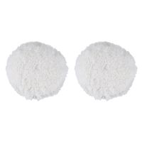 2X 7 inch 180mm Soft Wool Clean Polishing Buffing Bonnet Pad for Car Auto Polisher