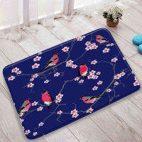 Chinese Style Flowers and Bird Green Bamboo Landscape Bathroom Bath Mat Kitchen Carpet Outdoor Doormat Bedroom Floor Mats Rugs