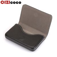 [LWF HOT]♗✻☑ New Arrival High-Grade PU Leather stainless Steel Men Credit Card Holder Women Metal Bank Card Case Card Box