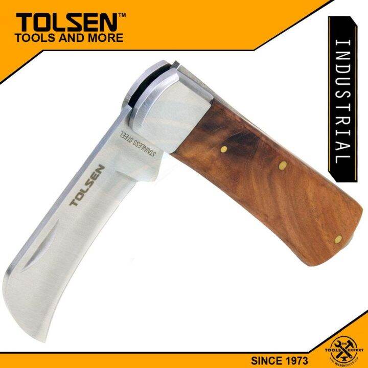 【cod】 Tolsen Electricians Knife 195mm Pocket Cable Wire Stripper