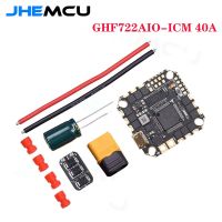 JHEMCU 40A GHF722AIO-HD Baro OSD Blackbox 5V BEC F722เครื่องควบคุมการบิน BLHELIS 4In1 40A ESC 2-6S สำหรับ RC FPV Cinewhoop Drone