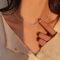 2021 Popular Silver Color Sparkling Clavicle Chain Choker Necklace Collar For Women Tennis Necklace Jewelry Party Birthday Gift