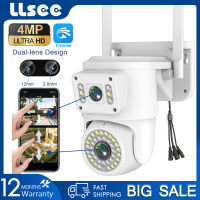 LLSEE YOOSEE WIFI กล้องวงจรปิดไร้สายกลางแจ้ง IP การรักษาความปลอดภัยกล้องวงจรปิด 360 องศา 4K 8MP IR Night Vision AI ติดตามการเคลื่อนไหวสองทางสนทนากันน้ำ