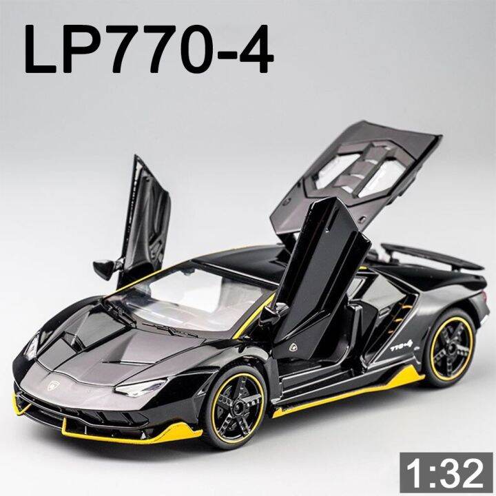 รถโมเดล-lp770-4รถ-diecast-ของเล่นรถ-diecast-ซิงค์อัลลอยของเล่นของขวัญสำหรับเด็กผู้ชาย-mobil-musik-lampu-belakang-แบบดึง