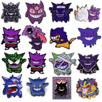 Cute Gengar Lapel Pins Anime Brooch Enamel Pin Brooches on Clothes Badges Backpack Fashion Accessories Jewelry Gift