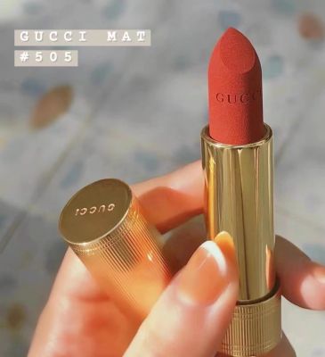 Gucci Rouge à Lèvres Mat Lip Colour 3.5g #505 Janet Rust # 208 They Met in Argentina ลิปสติกเนื้อแมทกำมะหยี่