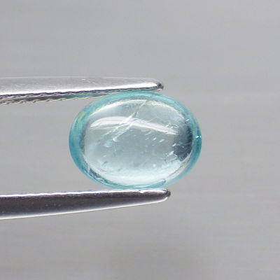 พลอย อพาไทต์ สีฟ้า ธรรมชาติ ดิบ แท้ ( Unheated Natural Blue Apatite ) หนัก 1.69 กะรัต