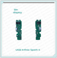 Infinix Spark 6 อะไหล่สายแพรตูดชาร์จ แพรก้นชาร์จ Charging Connector Port Flex Cable（ได้1ชิ้นค่ะ) อะไหล่มือถือ Bin Display"""