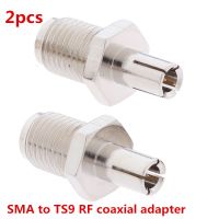 2pcs RF Coaxial Adapter SMA To TS9 Coax Jack Connector SMA Female Jack To TS9 Male Plug