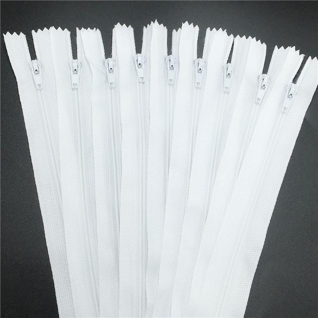 10-pcs-15-60cm-6-24-inch-quality-black-white-mixed-length-diy-accessories-nylon-coil-zippers-tailor-garment-sewing-handcraft