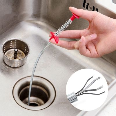 【JING YING】ท่อระบายน้ำแท่งไหมขัดฟันอุปกรณ์กำจัดสปริง,อ่างล้างจานในครัวเรือน