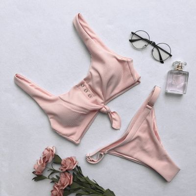 hotx 【cw】 Bandage/Sexy Swimsuit Push-up Brazil Ladies Two-piece Set