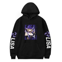 Genshin-Sudadera con capucha para hombre y mujer, ropa de calle con estampado de impacto, jersey de chándal de LISA Harajuku, novedad de 2021