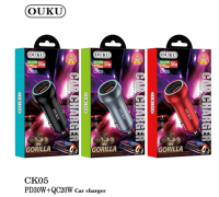 แท้100% ส่งไว รับประกัน1ปีเต็ม! OUKU CK05 ที่ชาร์จในรถ PD30W+QC20W ชาร์จเร็ว หัวชาร์จ ชาร์จในรถ 2ช่อง USB/Type-C