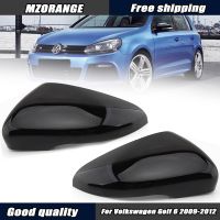 ฝาปิดกระจกมองหลังสำหรับ VW MK6กอล์ฟ6 GTI 2009-2019กระจกมองหลังเคสเครื่องมือที่ยึดอุปกรณ์เสริมรถยนต์