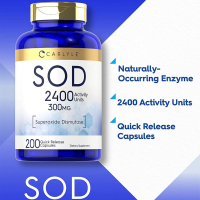 Carlyle S.O.D. Superoxide Dismutase 300mg 200 Quick Release Capsules