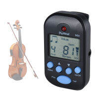 Professional Clip On Digital Beat Tempo Mnome หน้าจอ LCD น้ำหนักเบา &amp; Mini สำหรับไวโอลินกีตาร์เบสเครื่องดนตรี Black