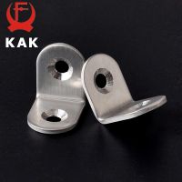 10PCS KAK 20x20x16mm Practical Stainless Steel Corner Brackets Joint Fastening Right Angle Thickened Brackets For Furniture Home Door Hardware Locks