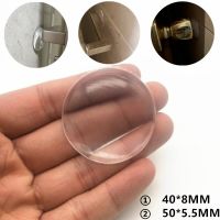 【CC】▥  Door Knob Wall Shield 6PCS Transparent Round Soft Rubber Stopper Protector Adhesive Handle