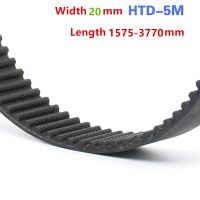 ❧ↂ✴ HTD 5M Timing Belt 1575/1615/1960/2525/2750/3770mm Length 20mm Width 5mm Pitch Rubber Transmission synchronous Pulley belt