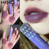 HKHO 8สีกันน้ำ Matte Nude ลิปสติก Pigment Crimson Pigeon Blood Long Wear Lip Gloss ผู้หญิงแต่งหน้า Agave Lip Gloss