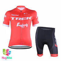 ชุดจักรยานแขนสั้นทีม Trek 18 (01) สีแดง