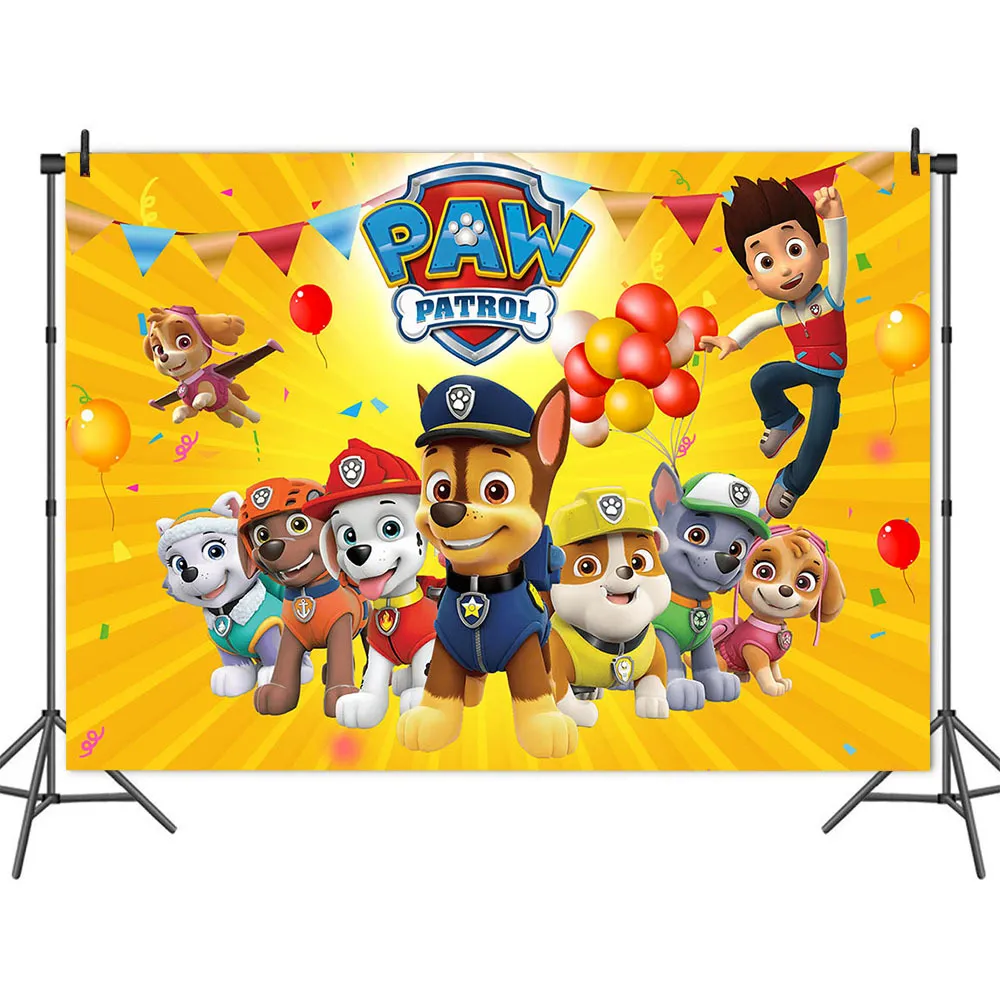 Fastshipment Available 150CM*100CM Cartoon Paw Patrol Background Cloth  Supplies Happy Birthday Theme Children's Toys Gifts Holiday Home Decoration  Christmas Kids Photo Background for Shooting Decor | Lazada Singapore