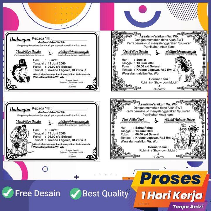 Undangan Besek Tonjoan - Undangan Besek - Undangan Sorogan - Undangan