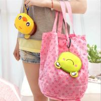 [herebuy] Shopping With Aluminum Buckle Handbag Convenient Cartoon Reusable