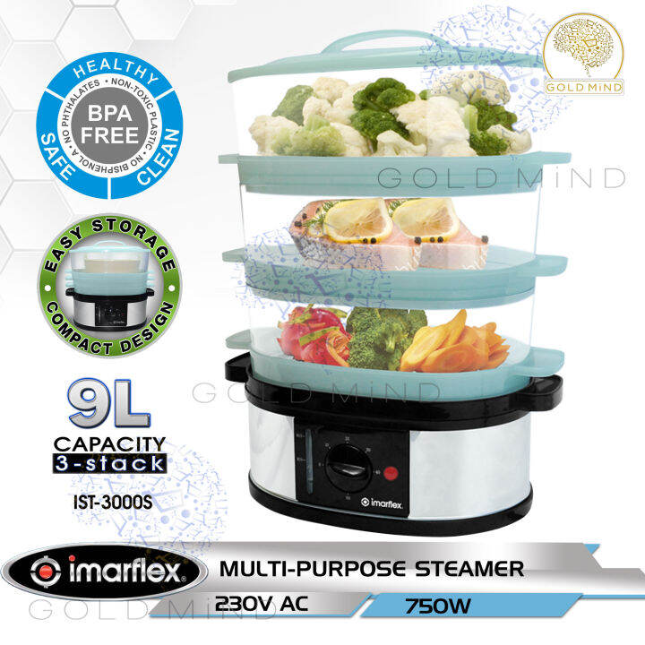 Imarflex IST3000S Multipurpose Steamer 9 LITERS 750W Lazada PH