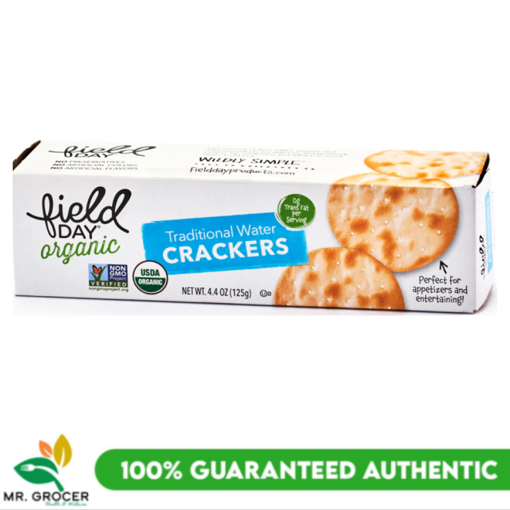 Field Day Organic Traditional Water Crackers 124g Lazada PH