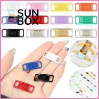 SUN BOX 2Pcs ผู้หญิงผู้ชาย ชุดรองเท้าผ้าใบ หลากสี DIY อุปกรณ์เสริมเชือกผูกรองเท้า หัวเข็มขัดรองเท้า อุปกรณ์ตกแต่งรองเท้า หัวเข็มขัดเชือกผูกรองเท้า AF1