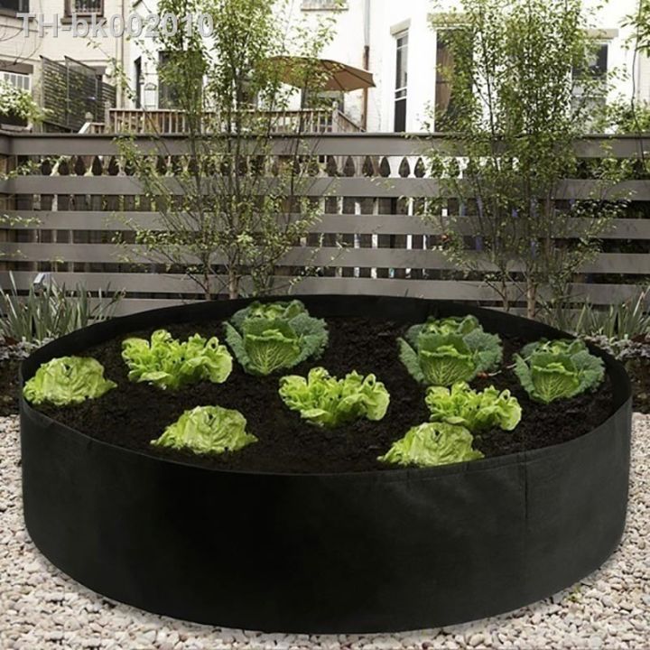 round-plants-growing-bag-raised-plant-bed-garden-flower-planter-elevated-vegetable-box-planting-grow-bag-10-15-50-100-gallon