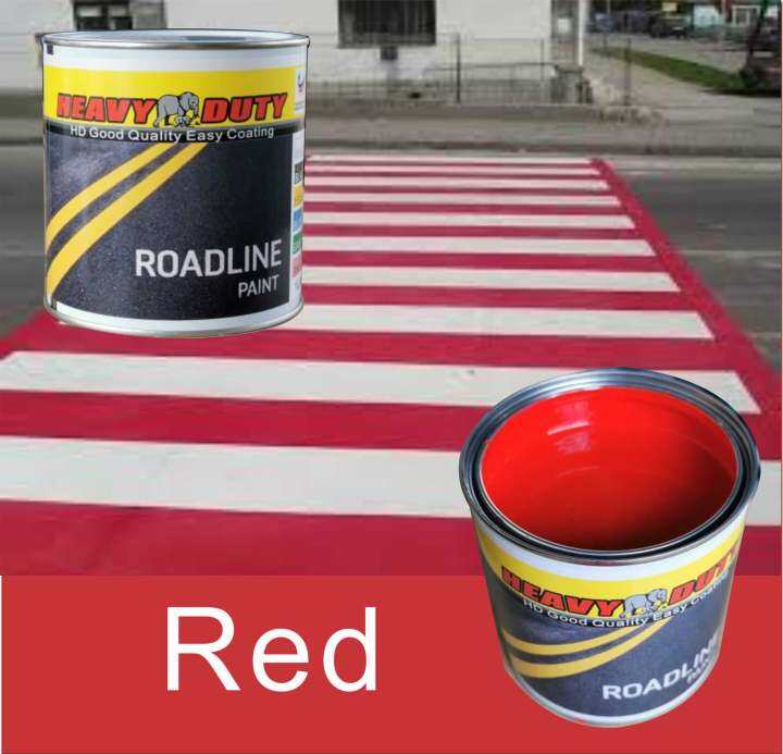 RED ( 5L ) ROADLINE PAINT / ROAD MARKING PAINTS SINGLE PACK CHLORINATED
