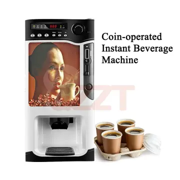 Household small automatic instant coffee machine milk tea coffee machine  commercial hot and cold beverage machine 220v 1600W
