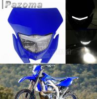 รถจักรยานยนต์ Enduro ไฟหน้าไฟหน้าสำหรับ Yamaha WR450F WR250F YZ85 YZ125 YZ250 YZ450 YZF TTR Dirt Bike Motocross Supermoto LED