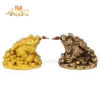 [hot]❖◆✽  Shui Money Coin Toad Figurine Statue LUCKY Wealth Gold Frog Tabletop Decoration Ornament for Office Desk