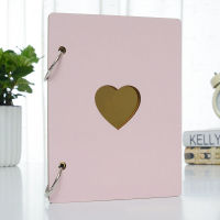 6 Inch Photo Album Baby Growth Craft Anniversary Love Heart Decor Wooden Cover DIY Scrapbook Commemorative Family Memory