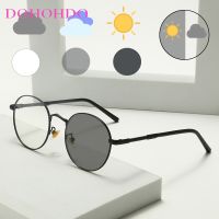 2023 Round Metal Frame Photochromic Glasses Ultralight Sunglasses For Women Men Oculos De Sol UV400 Eyewear DOHOHDO Gafas De Sol